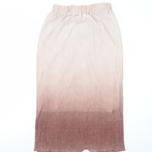 F&F Womens Pink Polyester A-Line Skirt Size 6
