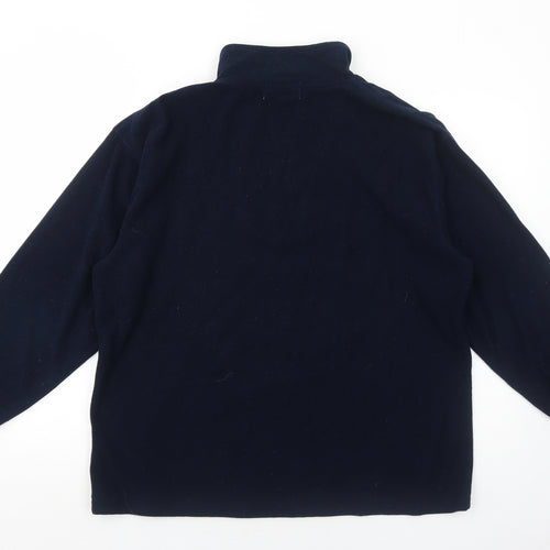 Perfectex Womens Blue Polyester Pullover Sweatshirt Size L Zip