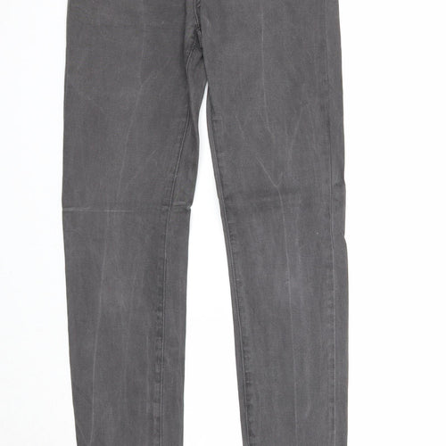 Love this style Womens Black Cotton Straight Jeans Size XS Regular Zip