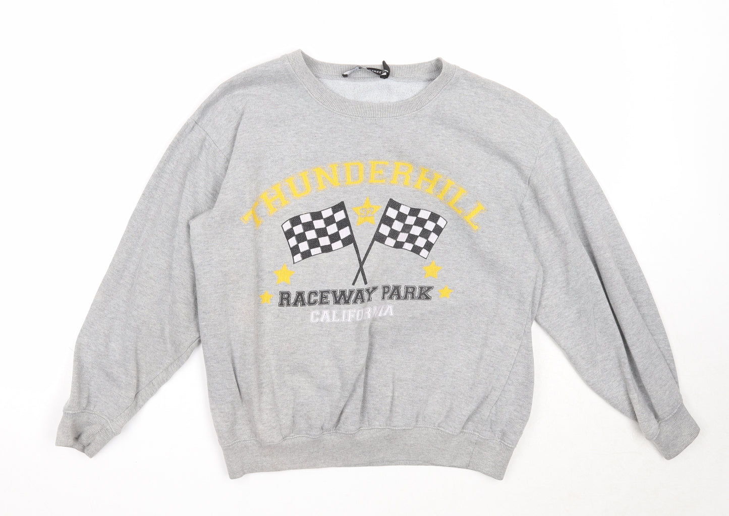 Daisy Street Womens Grey Polyester Pullover Sweatshirt Size 6 Pullover - Thunderhill Raceway Park California
