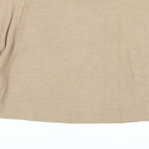 Zara Womens Beige Cotton Pullover Sweatshirt Size S Pullover