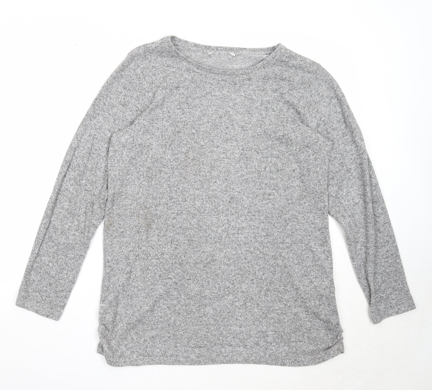 NEXT Womens Grey Round Neck Viscose Pullover Jumper Size 18