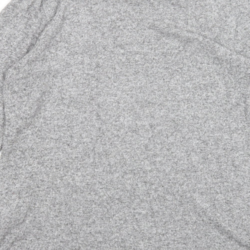 NEXT Womens Grey Round Neck Viscose Pullover Jumper Size 18