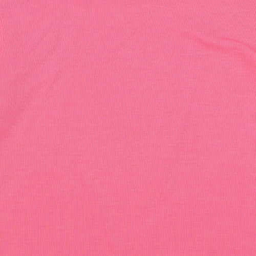 Bonmarché Womens Pink Round Neck Polyester Pullover Jumper Size S