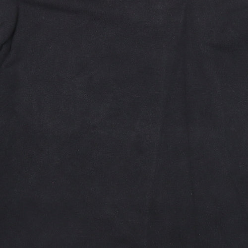George Womens Black V-Neck Cotton Pullover Jumper Size M