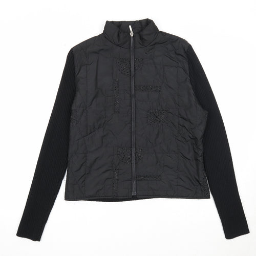 Klass Womens Black Jacket Size M Zip
