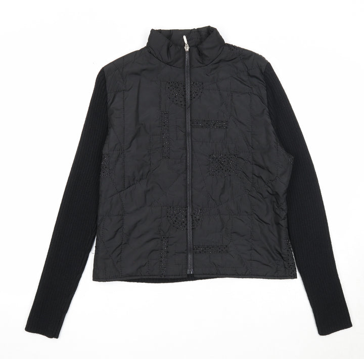 Klass Womens Black Jacket Size M Zip