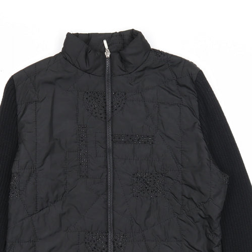 Klass Womens Black Jacket Size M Zip