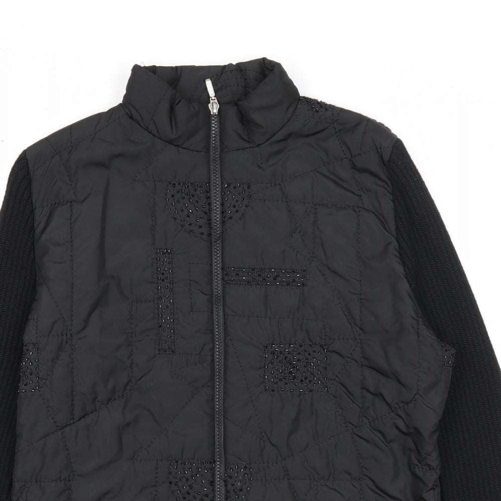 Klass Womens Black Jacket Size M Zip