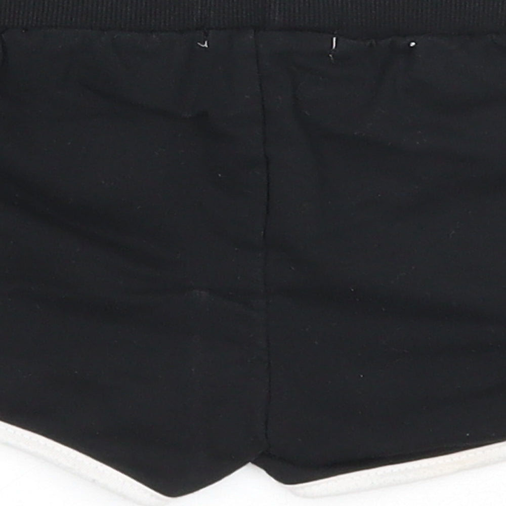 Primark Girls Black Cotton Sweat Shorts Size 3-4 Years Regular Drawstring