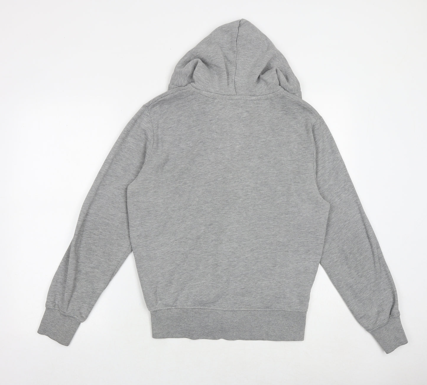 Authentic Apparel Mens Grey Polyester Full Zip Hoodie Size S - New York