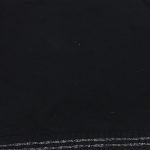 Gap Girls Black Cotton Pullover Sweatshirt Size 10 Years Pullover - Heart