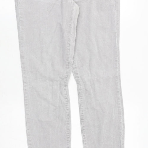 Gap Womens Grey Cotton Trousers Size 31 in Regular Zip