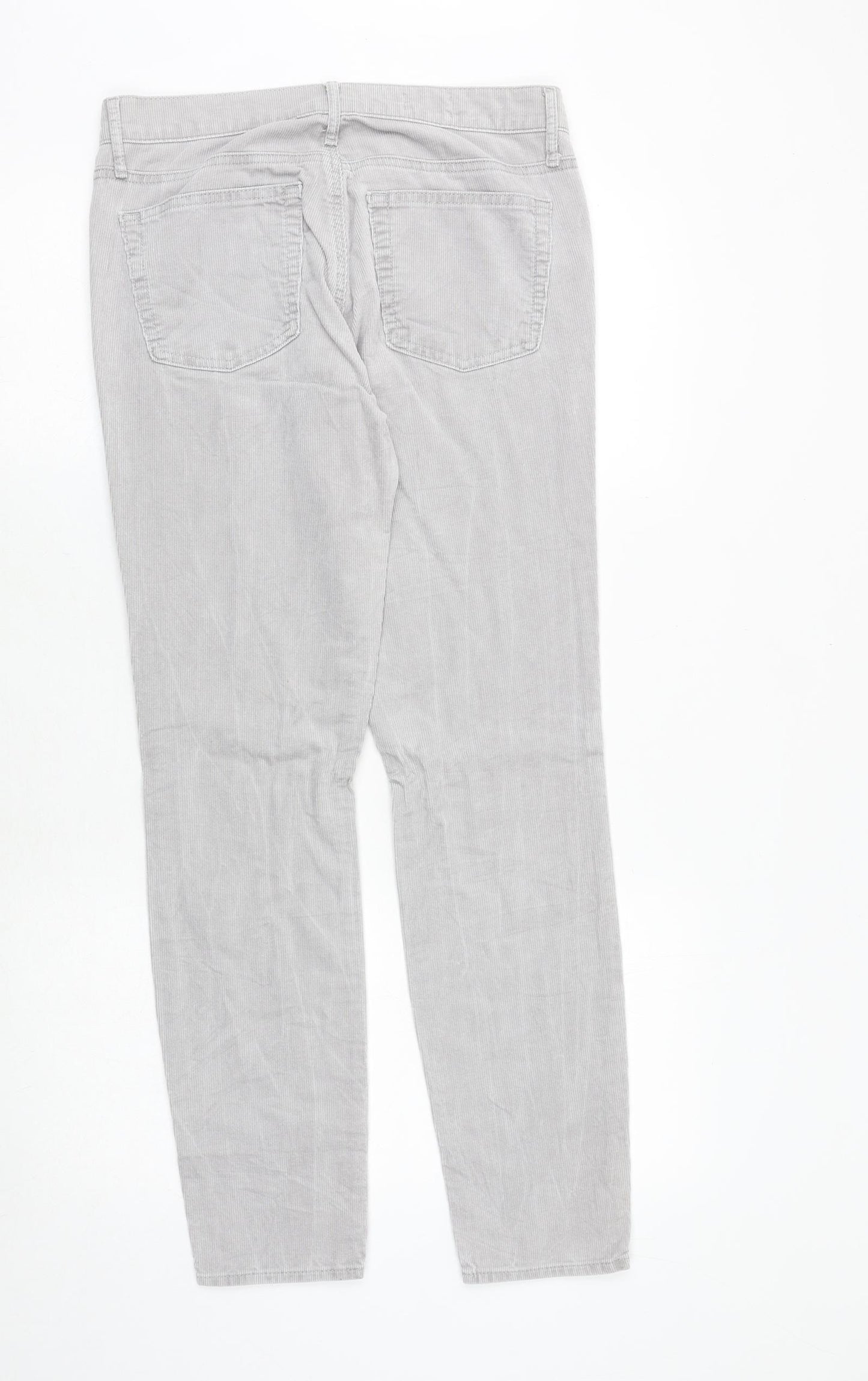 Gap Womens Grey Cotton Trousers Size 31 in Regular Zip