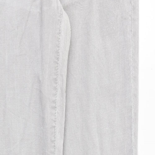 Gap Womens Grey Cotton Trousers Size 31 in Regular Zip