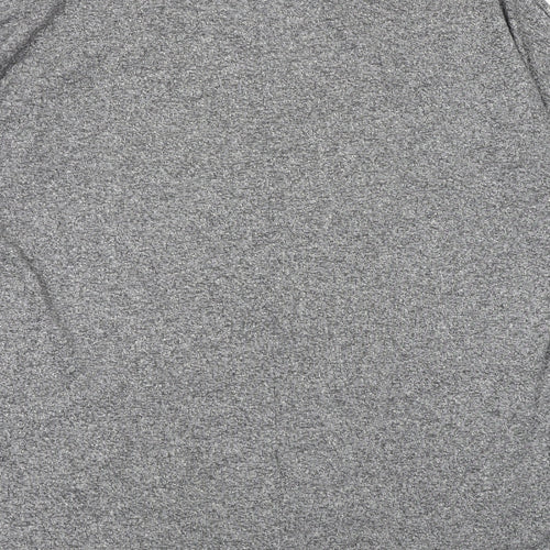 Topshop Womens Grey Viscose Basic T-Shirt Size 8 Round Neck