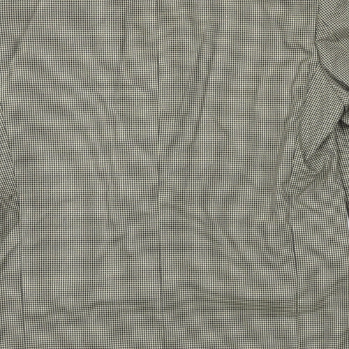 Burton Mens Brown Geometric Wool Jacket Blazer Size 40 Regular