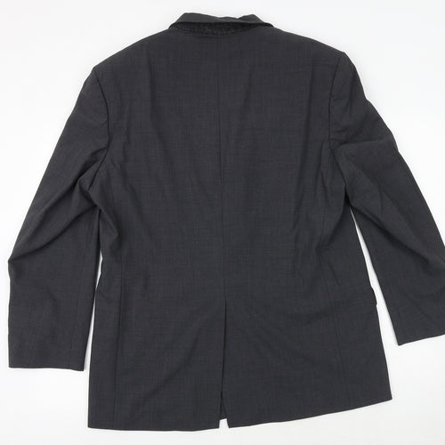 Marks and Spencer Mens Grey Polyester Jacket Suit Jacket Size 42 Regular