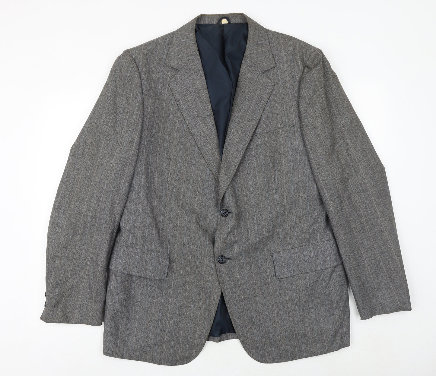 Styleda Mens Grey Striped Wool Jacket Suit Jacket Size 44 Regular