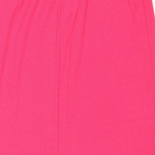 Weekender Womens Pink Cotton A-Line Skirt Size M