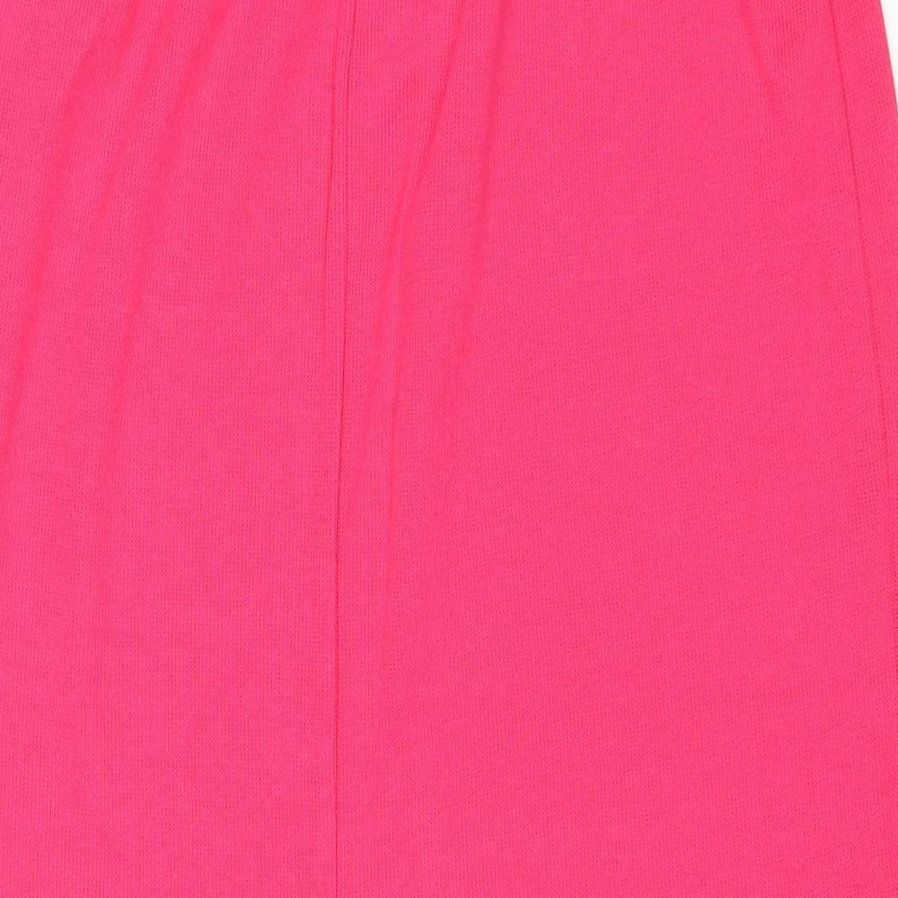 Weekender Womens Pink Cotton A-Line Skirt Size M