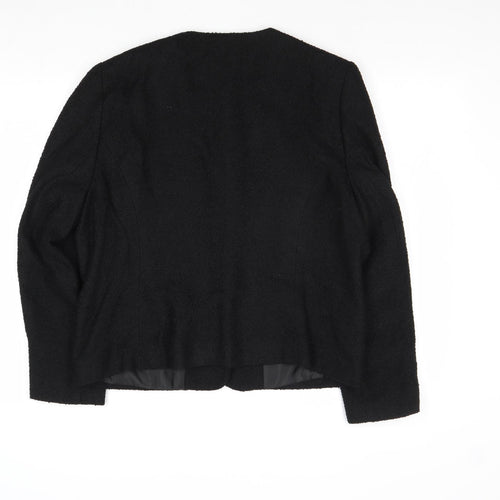 Paul Seperates Womens Black Jacket Blazer Size 14 Button