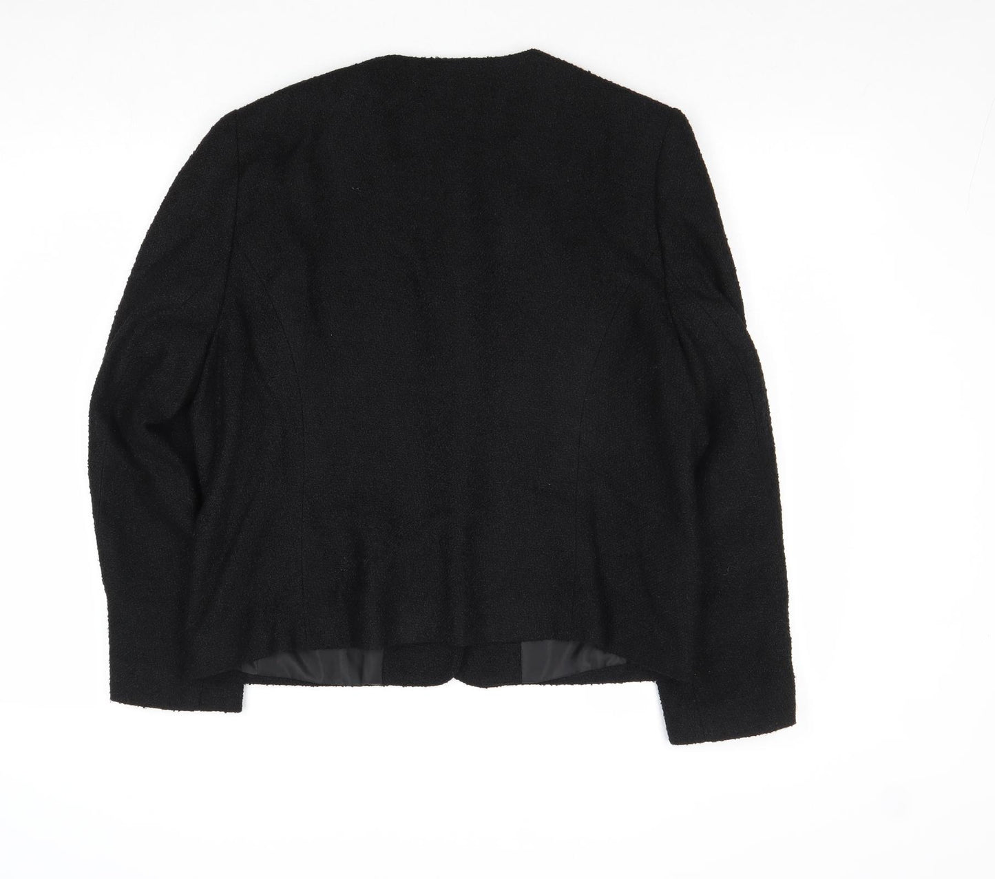 Paul Seperates Womens Black Jacket Blazer Size 14 Button