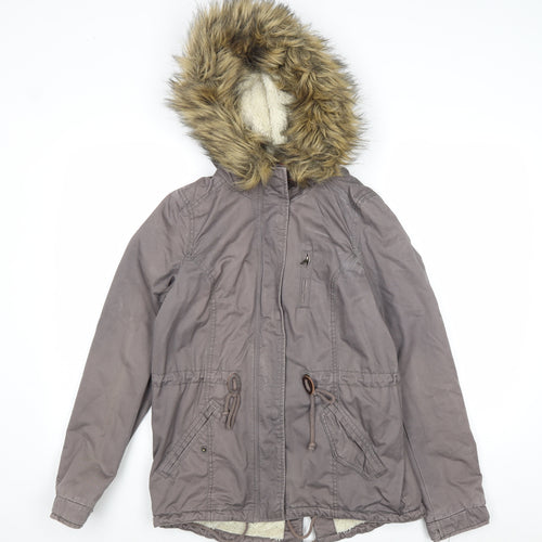 Divided by H&M Womens Grey Jacket Size 8 Zip