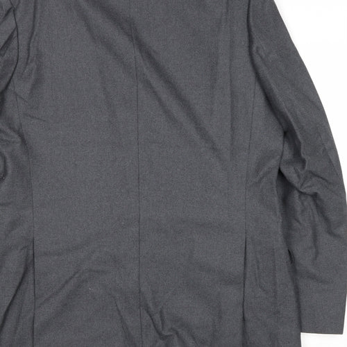 The Label Mens Grey Wool Jacket Suit Jacket Size 44 Regular