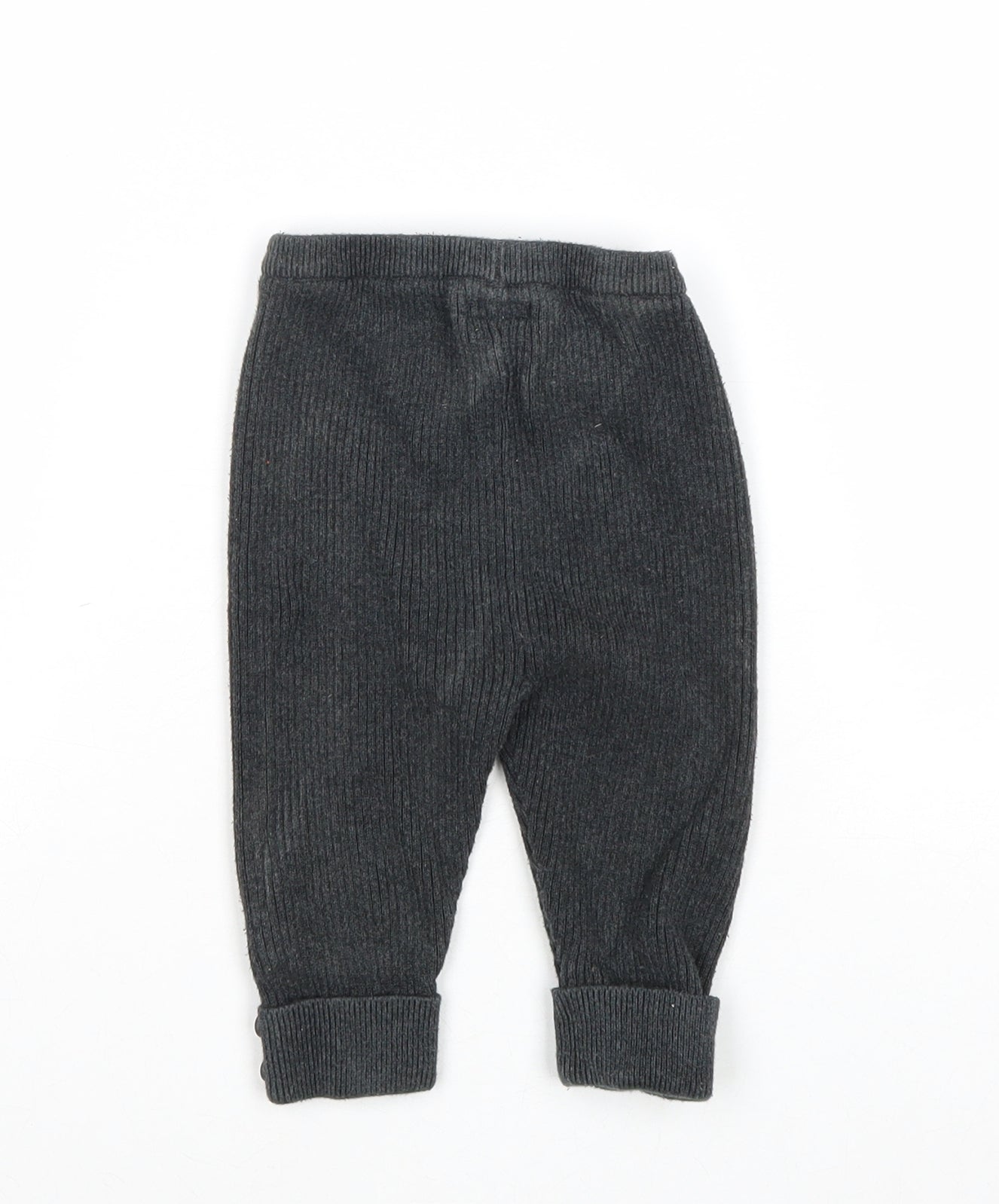 mamas & papas Boys Grey Cotton Capri Leggings Size 9-12 Months Pullover