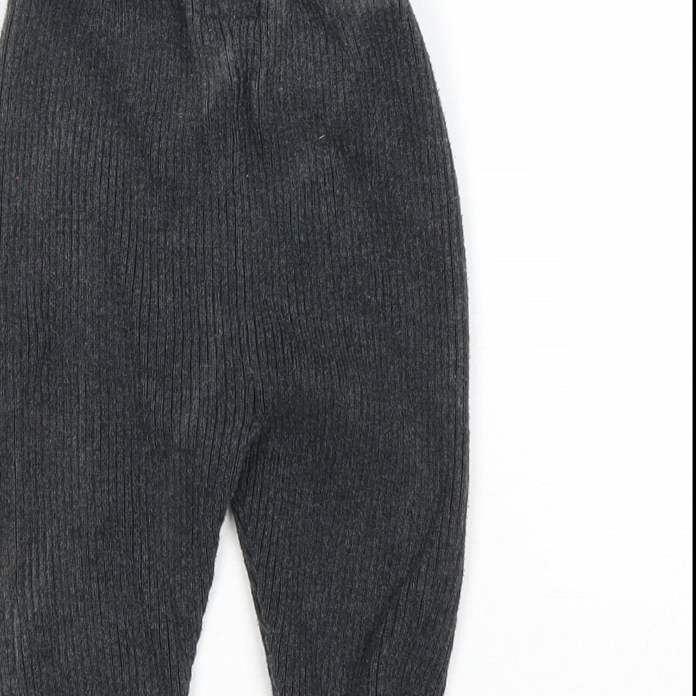 mamas & papas Boys Grey Cotton Capri Leggings Size 9-12 Months Pullover