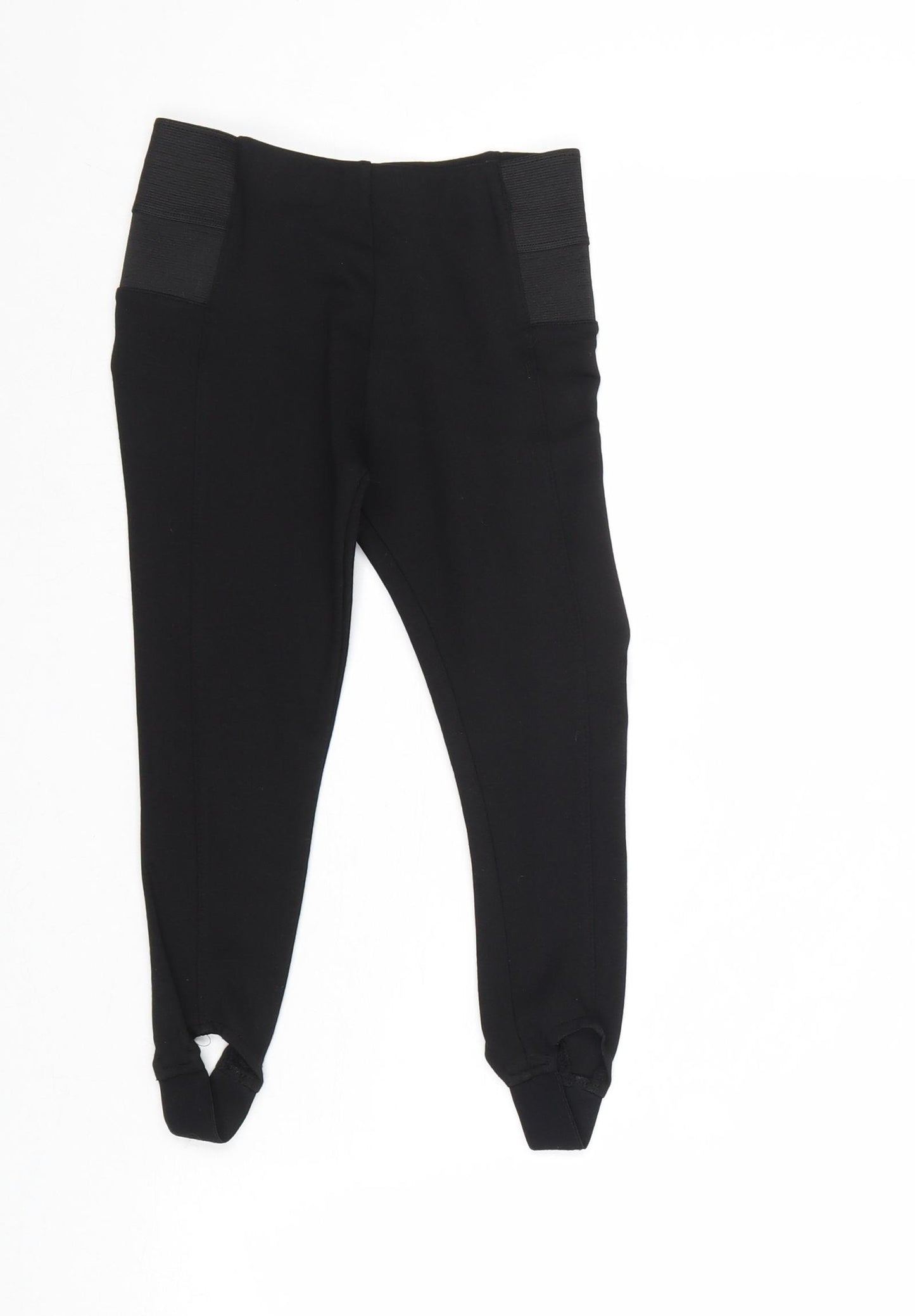 NEXT Girls Black Viscose Jegging Trousers Size 6 Years Regular Pullover