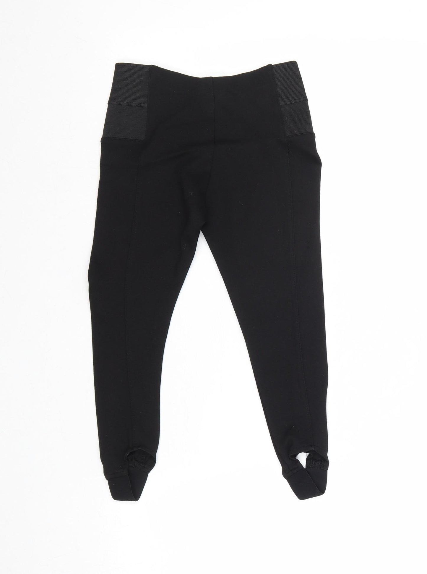 NEXT Girls Black Viscose Jegging Trousers Size 6 Years Regular Pullover