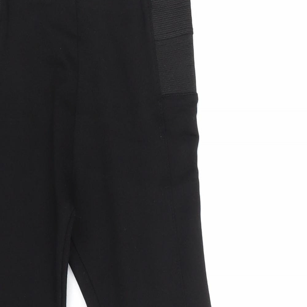 NEXT Girls Black Viscose Jegging Trousers Size 6 Years Regular Pullover