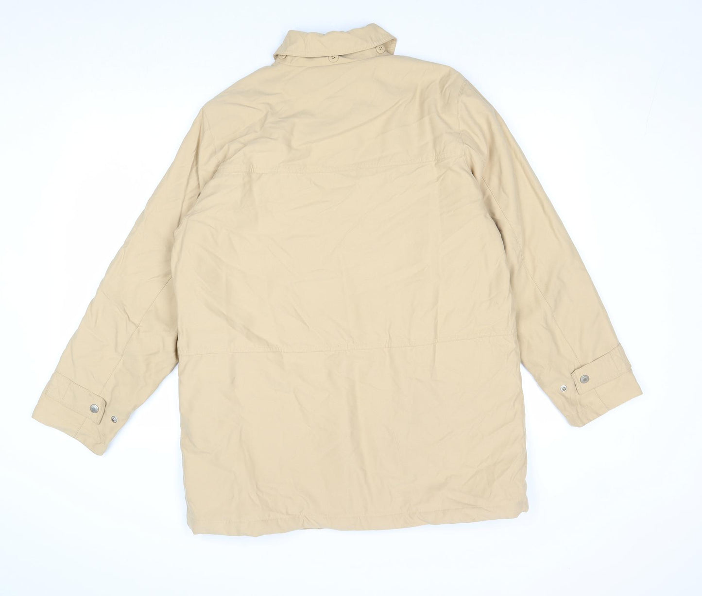 Preworn Womens Beige Pea Coat Coat Size 8 Zip