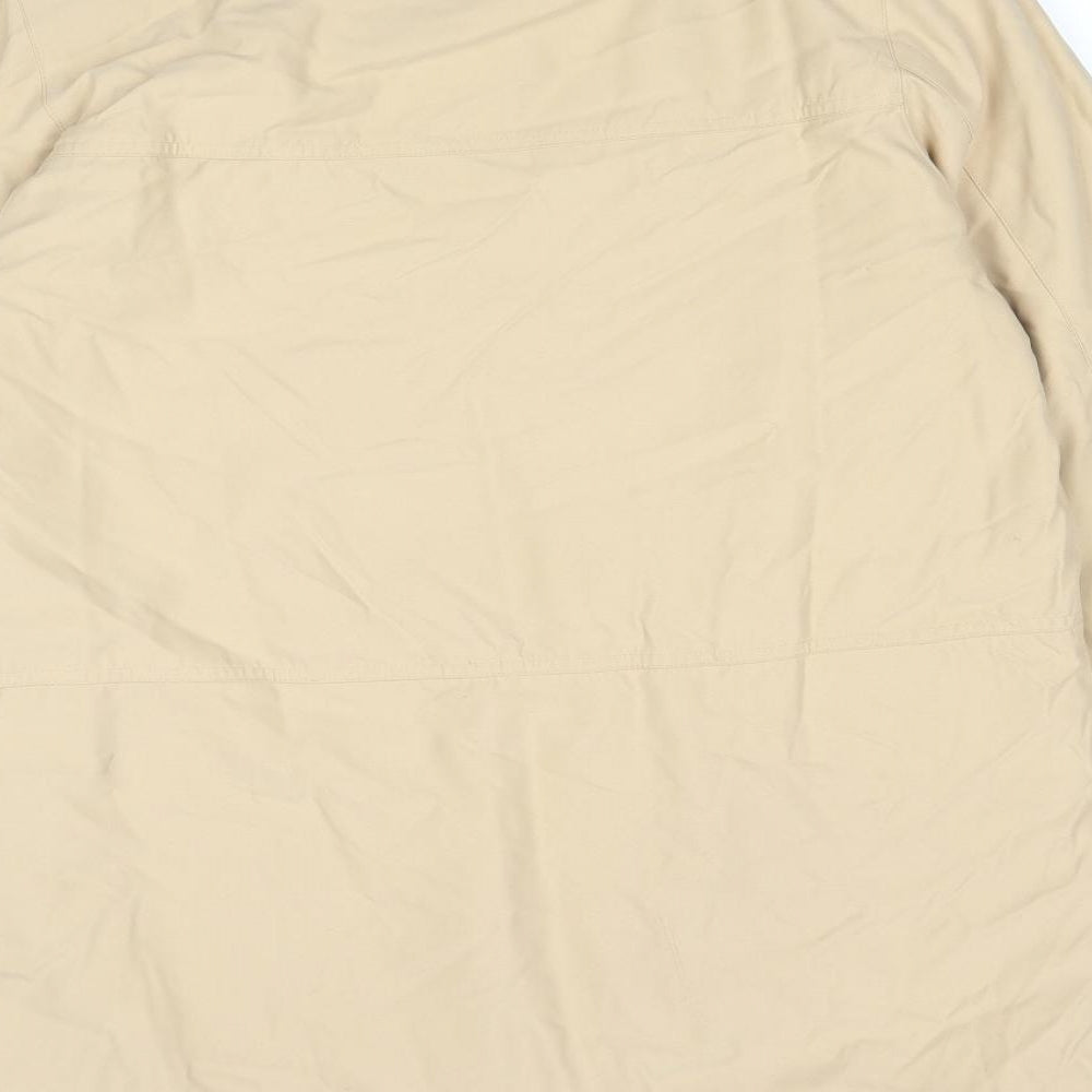 Preworn Womens Beige Pea Coat Coat Size 8 Zip