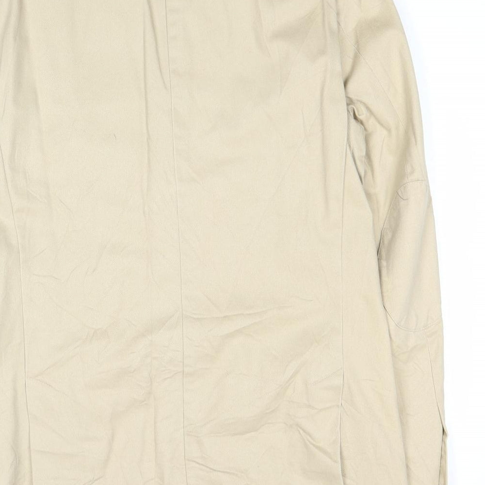 Kaiser Mens Beige Cotton Jacket Blazer Size 42 Regular