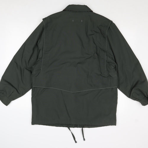 Telemac Womens Green Jacket Size 14 Zip