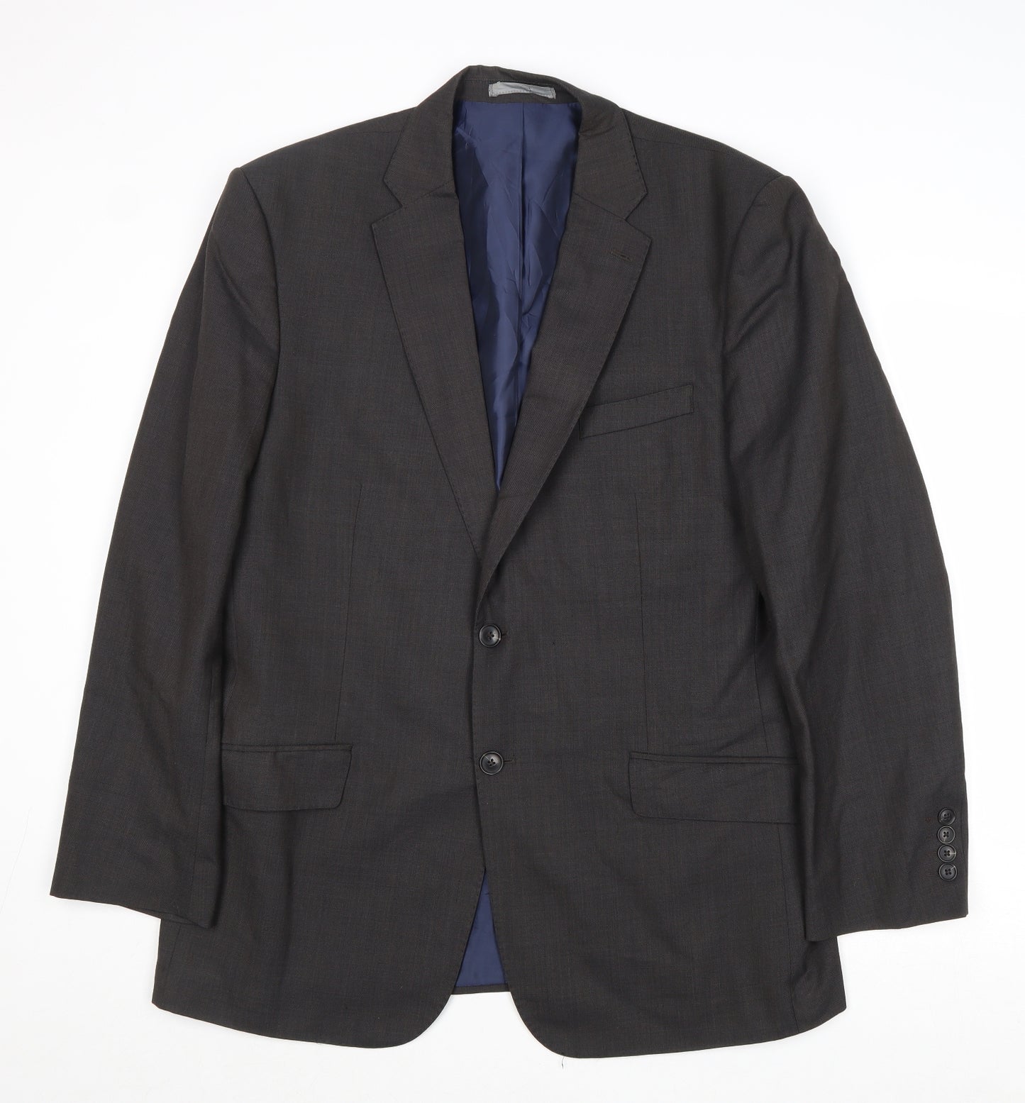 Marks and Spencer Mens Grey Polyester Jacket Suit Jacket Size 42 Regular