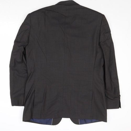 Marks and Spencer Mens Grey Polyester Jacket Suit Jacket Size 42 Regular