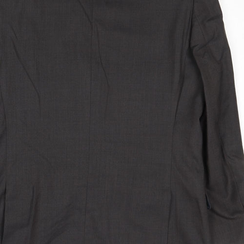 Marks and Spencer Mens Grey Polyester Jacket Suit Jacket Size 42 Regular