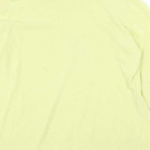 BHS Womens Green High Neck Acrylic Pullover Jumper Size 18