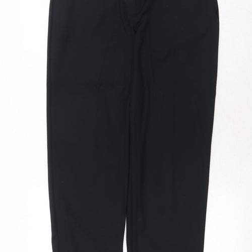 Marks and Spencer Womens Blue Polyester Dress Pants Trousers Size 10 Regular Zip