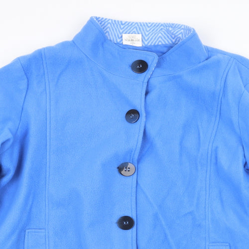 Anne de Lancay Womens Blue Jacket Size L Button