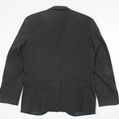 NEXT Mens Grey Polyester Jacket Suit Jacket Size 40 Regular
