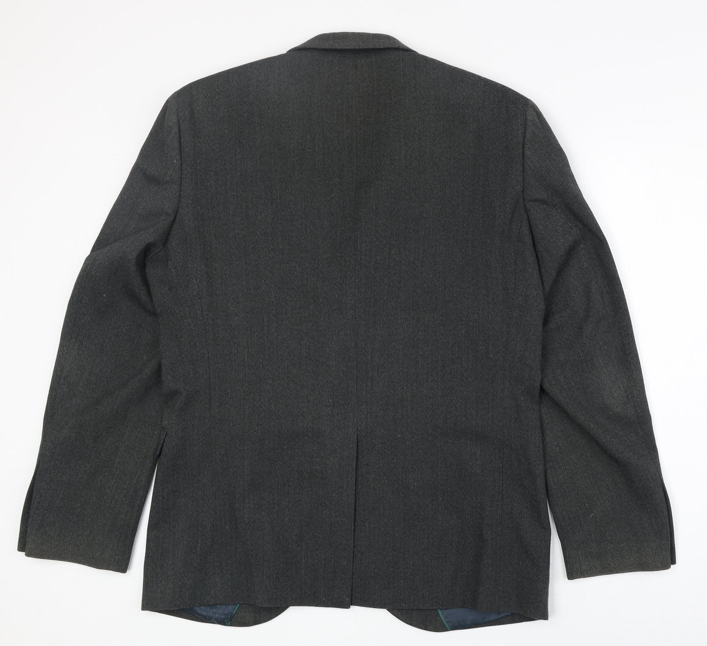 NEXT Mens Grey Polyester Jacket Suit Jacket Size 40 Regular