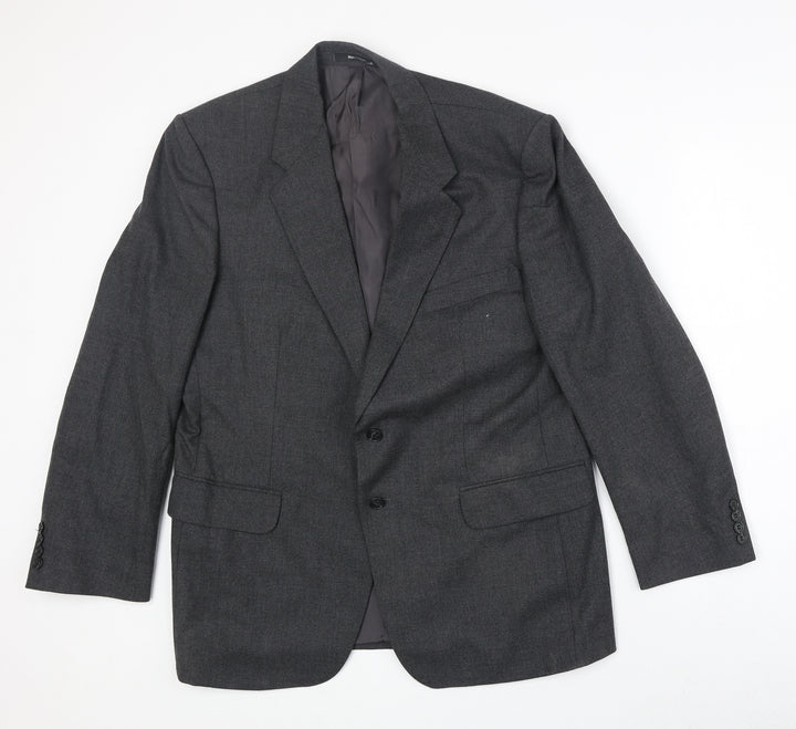 Marks and Spencer Mens Grey Polyester Jacket Suit Jacket Size 42 Regular