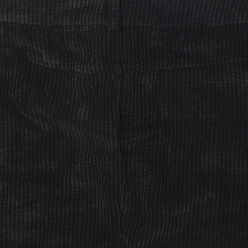 SheIn Womens Black Polyester Mini Skirt Size L Zip
