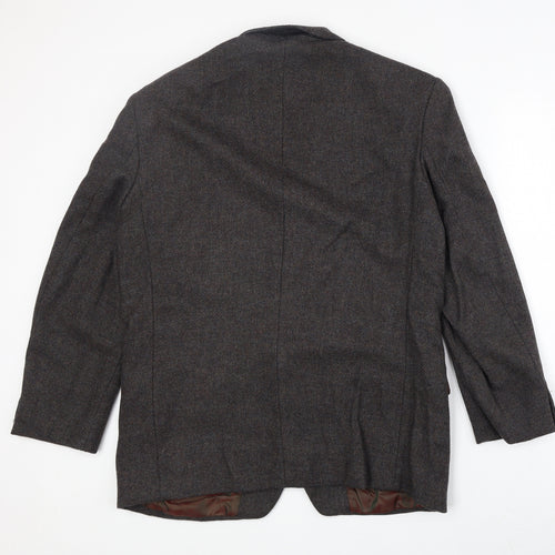 Jack Fraser Mens Grey Wool Jacket Blazer Size 42 Regular