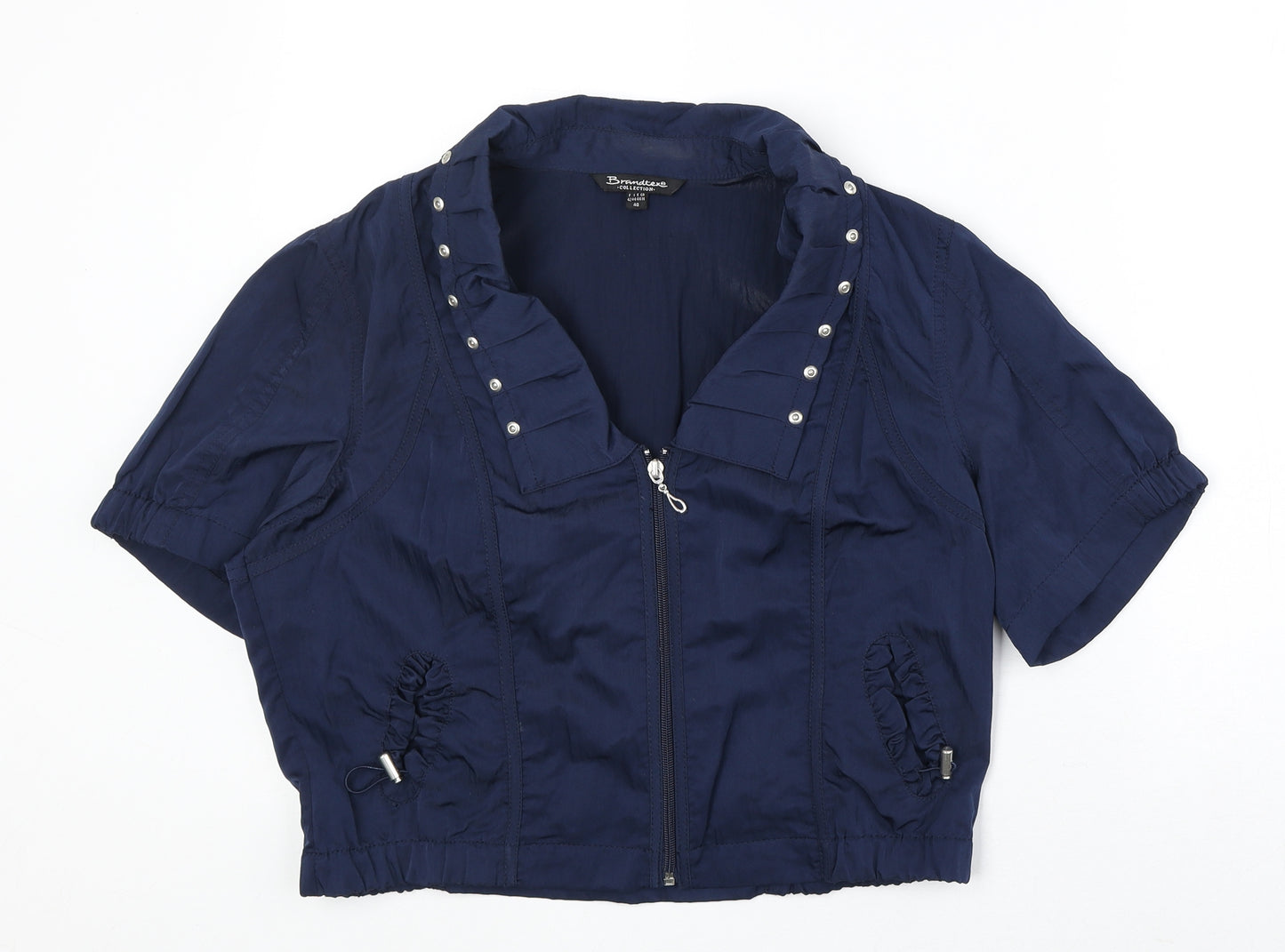 Brandtex Womens Blue Jacket Size 14 Zip
